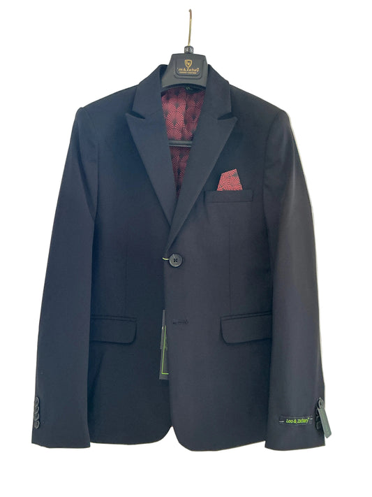 Leo and Zachary - Black Stretch Tech Blazer
