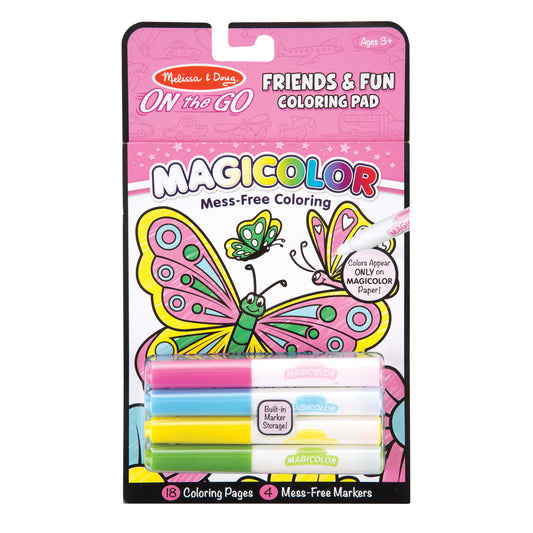 Melissa and Doug Magicolor- on the go- friends and fun coloring pad