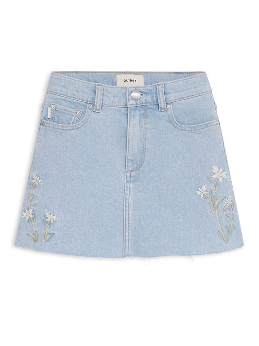 DL1961 - Jenny Toddler: Mini Skirt Wildflower (DL Performance)