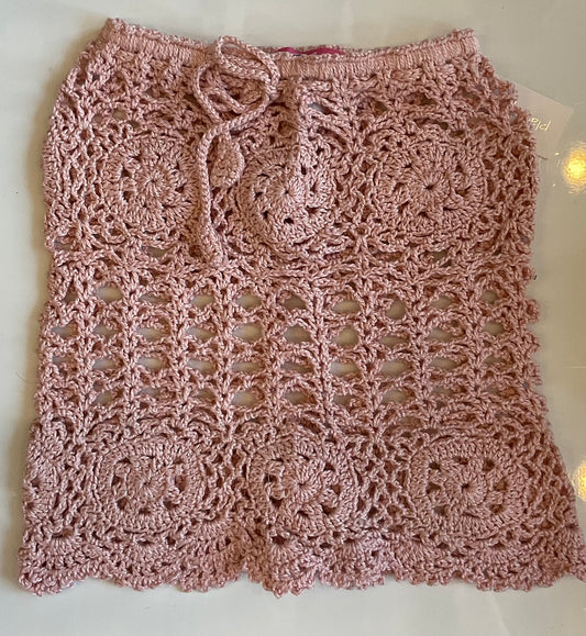 Planet sea ROSE CROCHET SKIRT