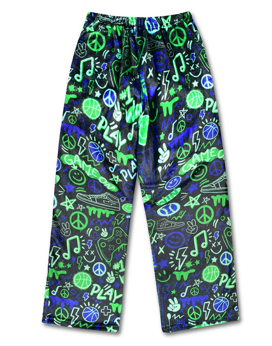 Iscream Corey Paige Graffiti Gamer Plush Pants