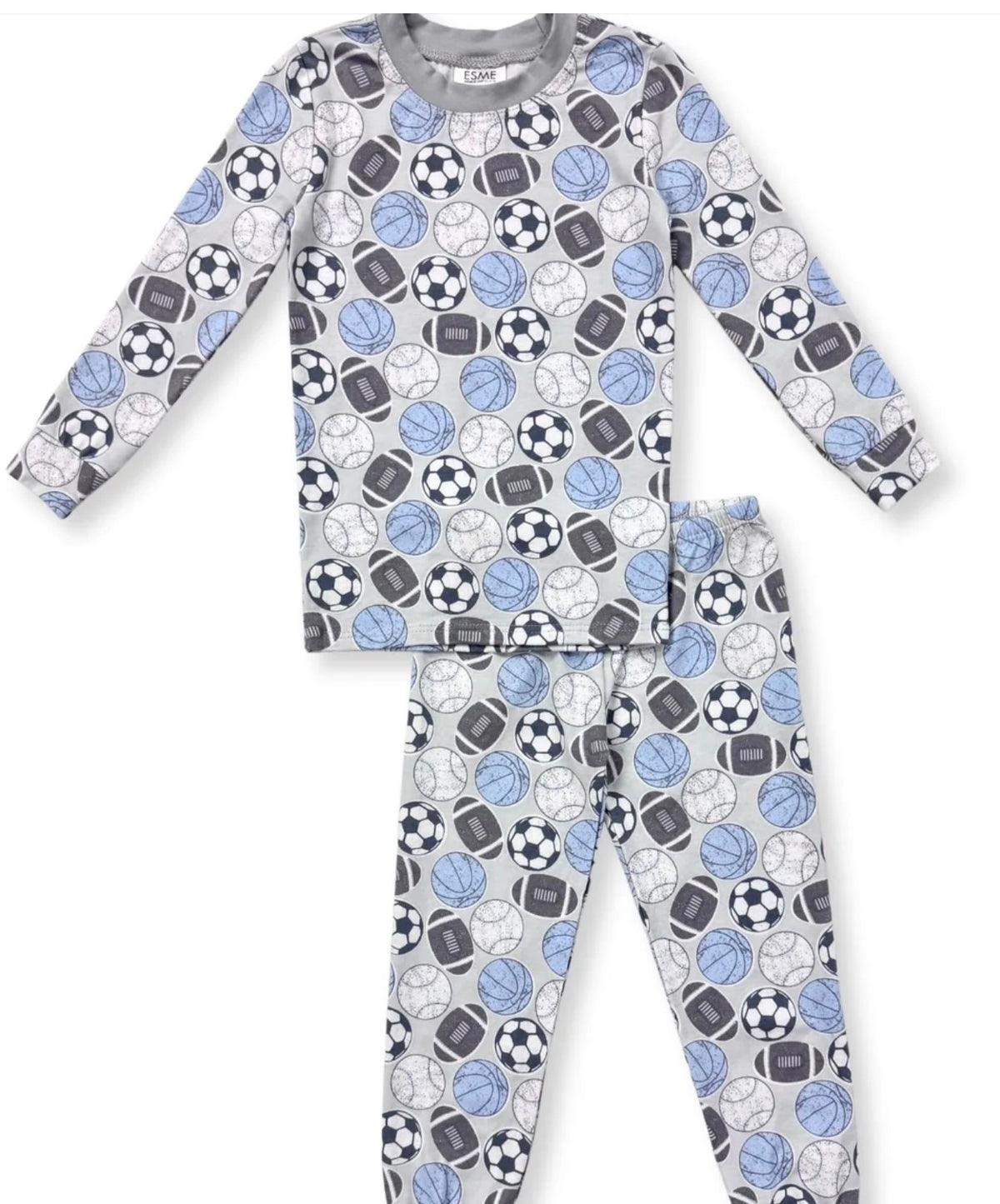 Esme - Boys Long Sleeve Pajamas, Varsity