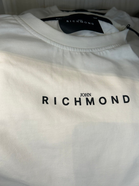 Richmond off-white t shirt RBA24111TS