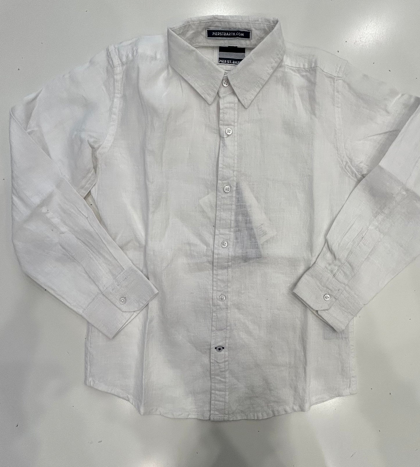 Pier st barths linen solid long sleeve button downs