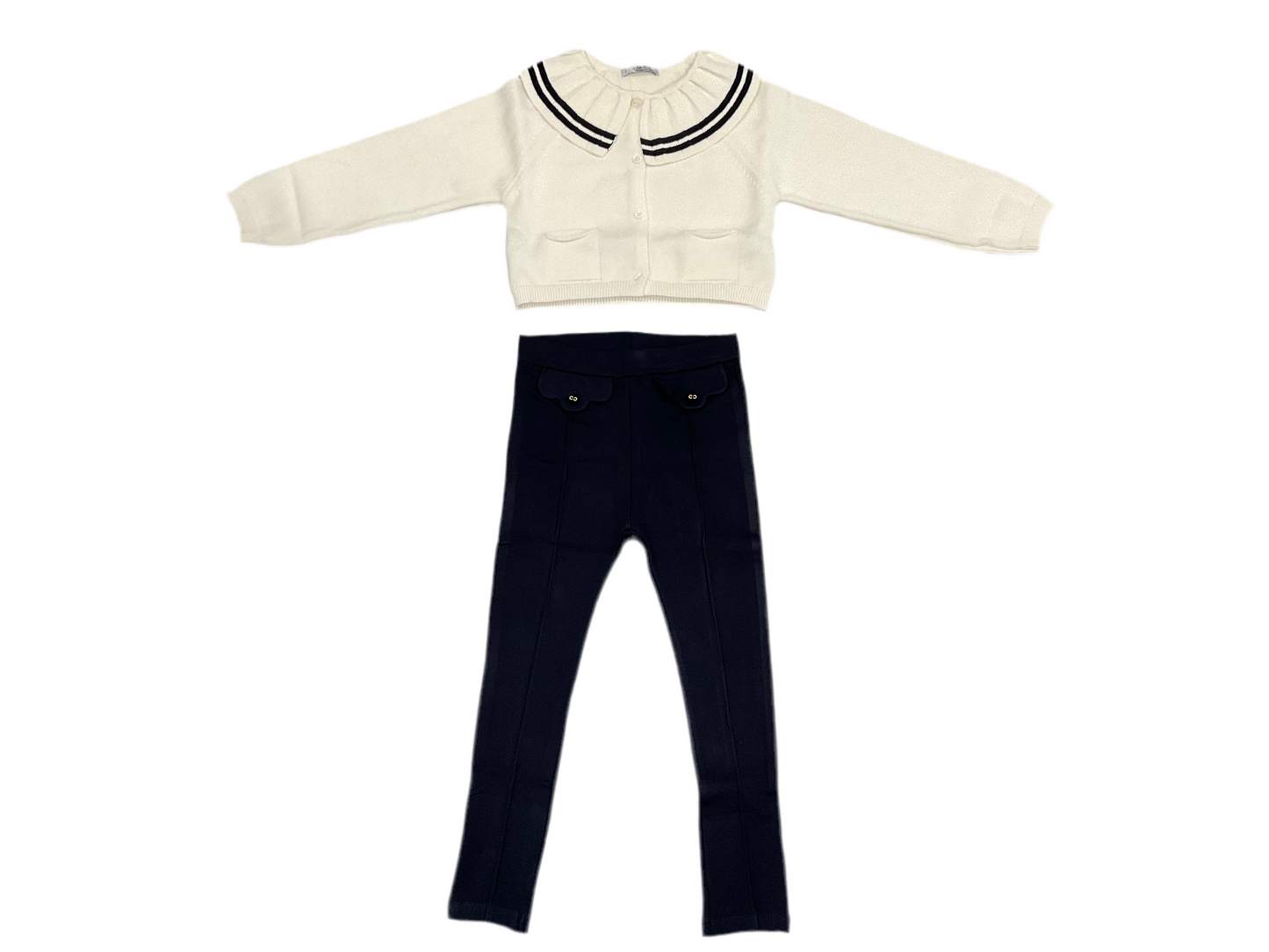 Dr. Kid - Sweater Knit Cardigan and Leggings Set