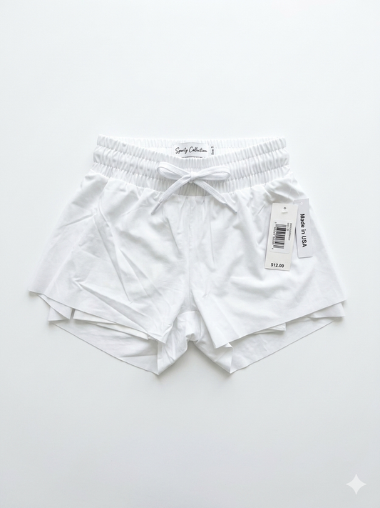 Suzette - Toddler Fly Away Shorts, White