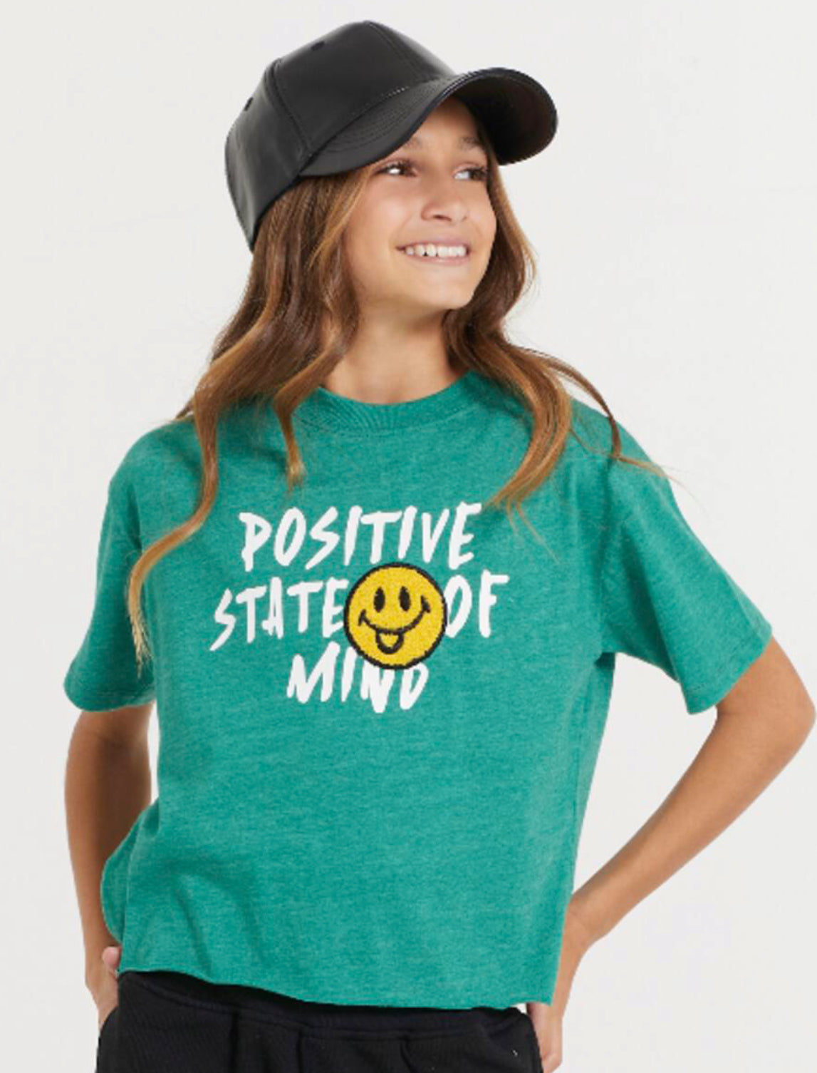 Vintage Havana Positive State of Mind Tee w/ Smiley Patch