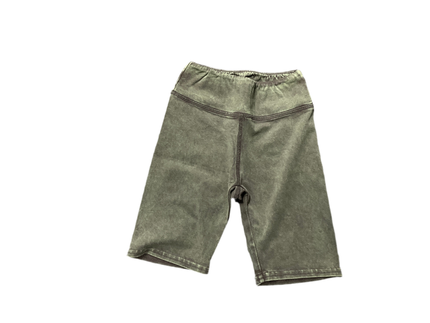 Tiny Whales - Green Biker Shorts