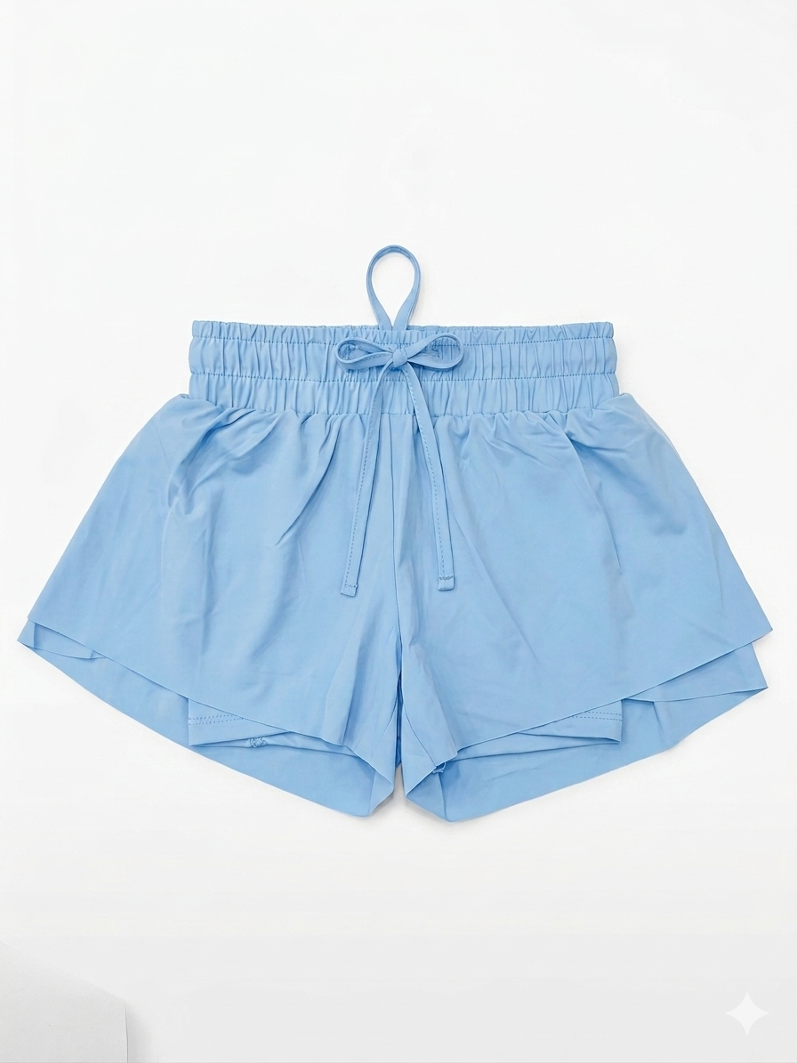 Suzette - Toddler Fly Away Shorts, Chambray Blue