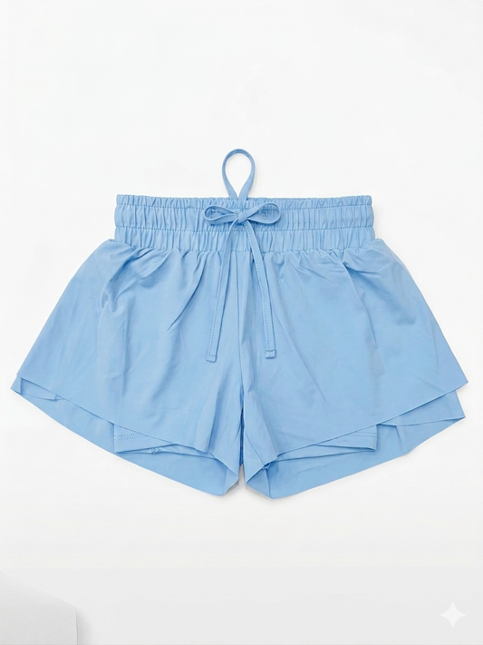 Suzette - Toddler Fly Away Shorts, Chambray Blue