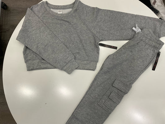 Suzette grey cargo soft sweat set