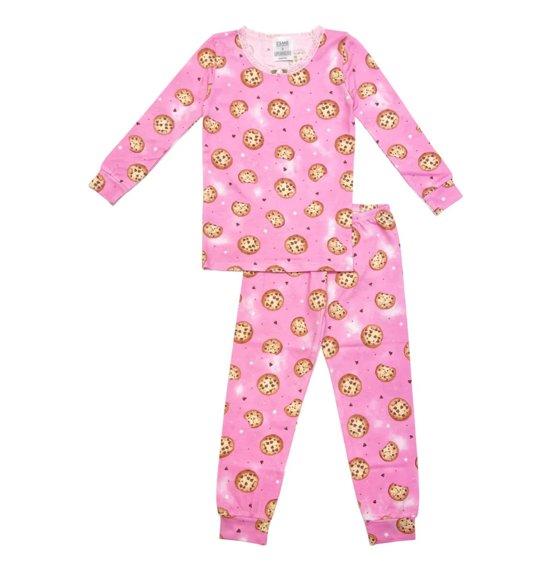 Esme Girls Long Sleeve Set Cookie Bubblegum