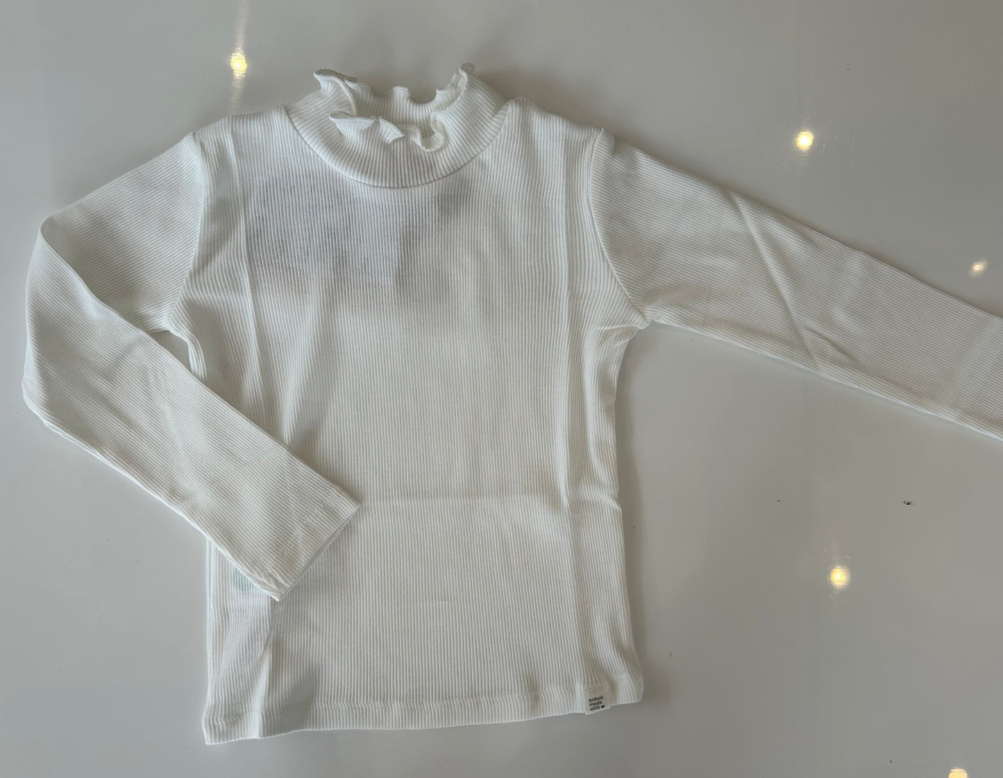 Boboli white turtle neck 499013