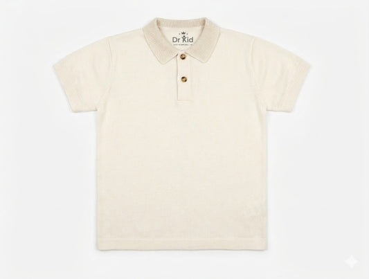 Dr. Kid - Ivory Short Sleeve Polo
