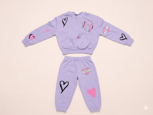Firehouse - I Heart Camp Sweatset, Lavender