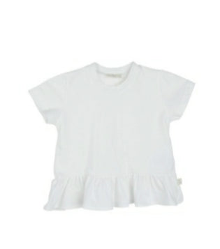 Baby gi white ruffle top MD83G