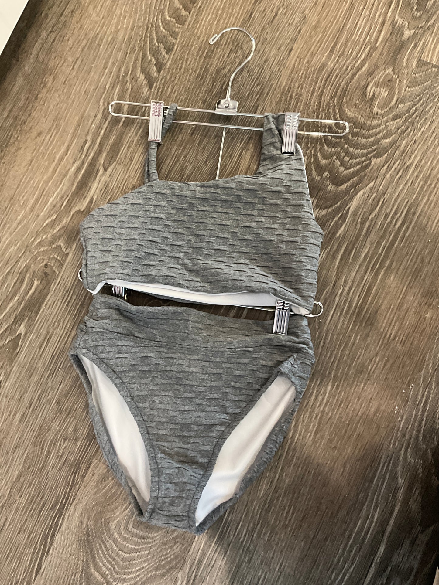Les Tout Petits-  Stone Gray Bandeau Bikini