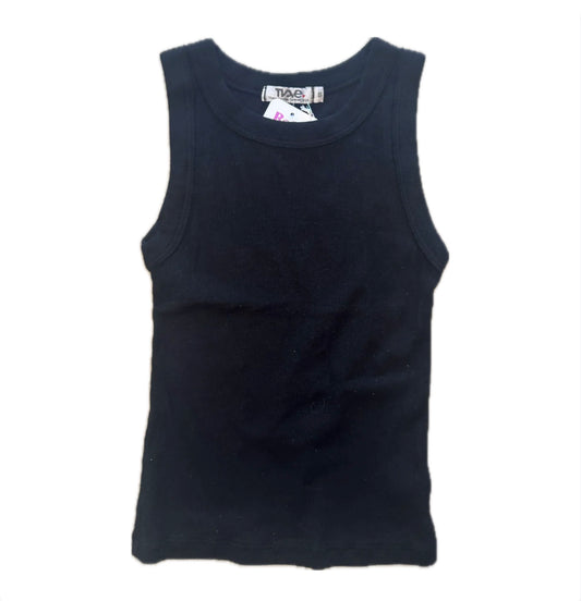 T2Love - Fitted M&G Crew Tank, Black