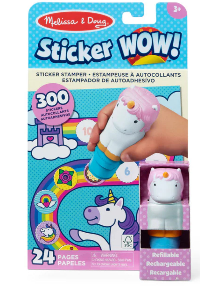 Melissa and Doug Sticker WOW!™ Activity Pad & Sticker Stamper - Unicorn