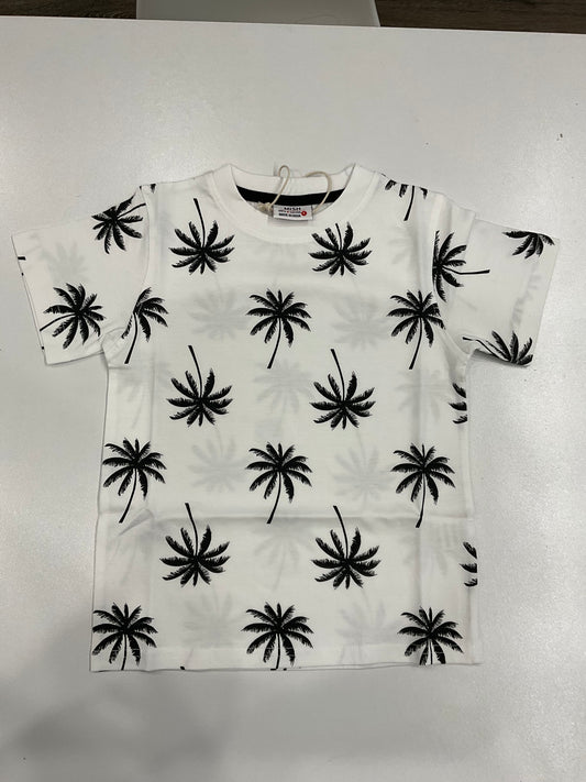 Mish white palms tee