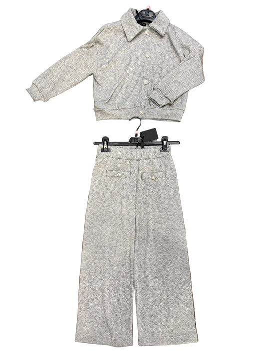 FUNFUN - Cardigan & Pants Set, Grey