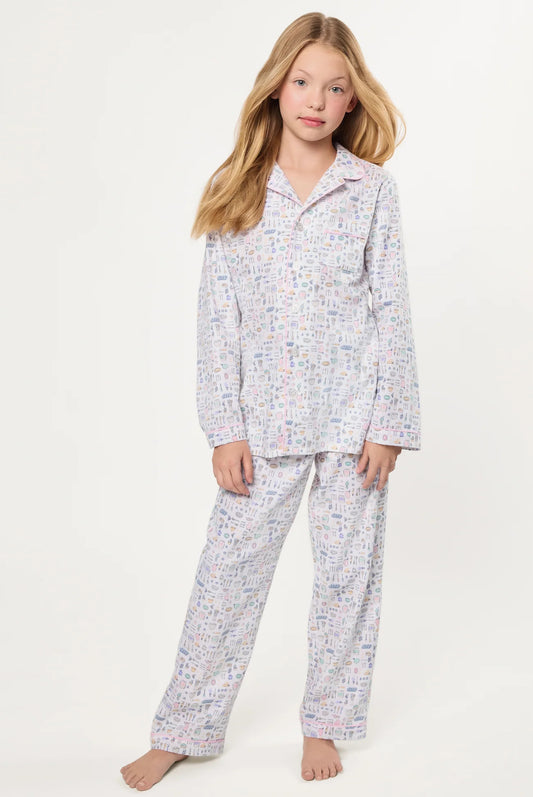 Petite plume baking sprits bright twill pajama