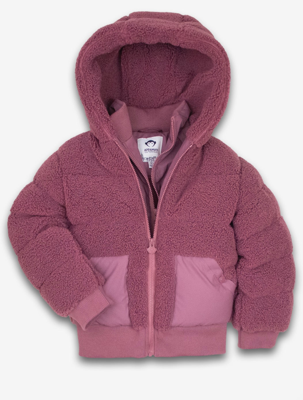 Appaman - Teddy Puffer Coat, Vintage Mauve