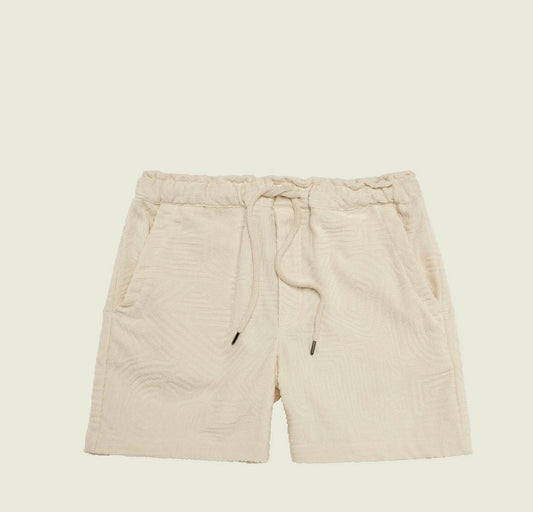 Cream Golconda terry shorts