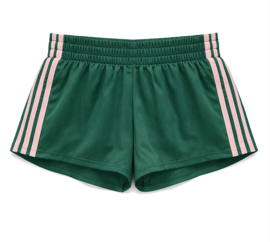 Katie J - Jordyn Shorts, Pine/Soft Pink