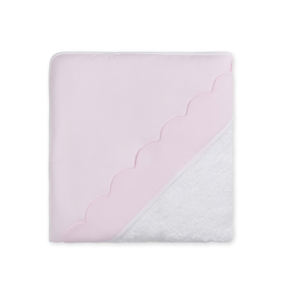 Baby GI - Hooded Bathtowel W/ Pique Hood, Pink