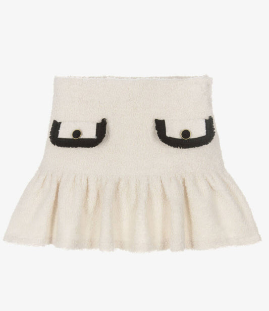 Patachou - Girl Skirt with Black Detailing Woven