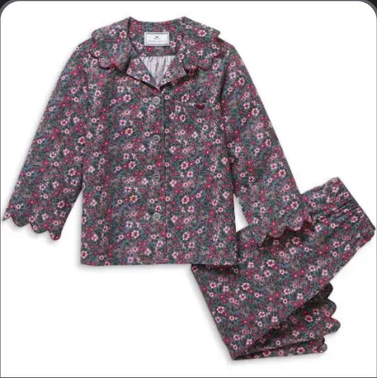 Petite Plume twill floral pajama in fleurs de saison