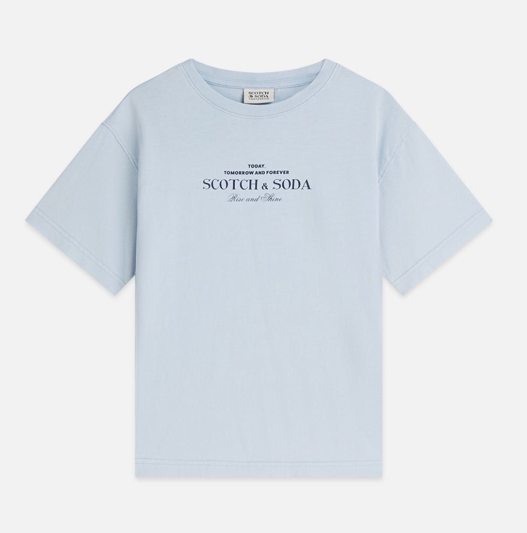Scotch & Soda - Rise & Shine Acid Washed T-Shirt, Windsurfer