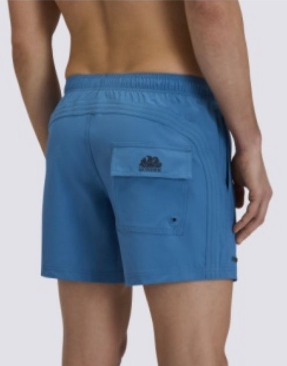 Sundek - Men’s 14’ Elastic Waist Swim Trunks, Fjord Blue
