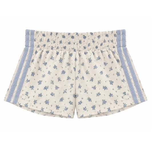 Katie J - Tween Jordyn Shorts, Baby Blue Rose Dits