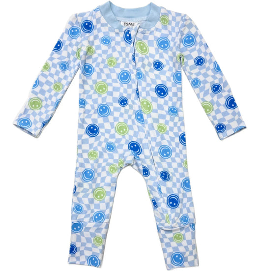 ESME Smile Boy Footie Pajamas - Cute Infant Sleepwear