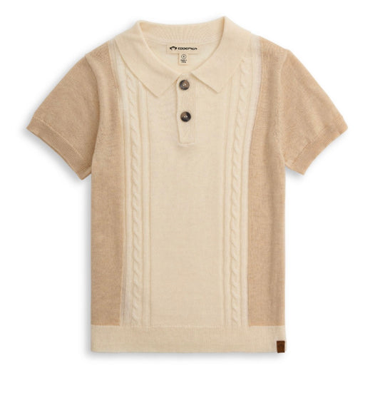 Appaman - Sweater Knit Polo, Beige