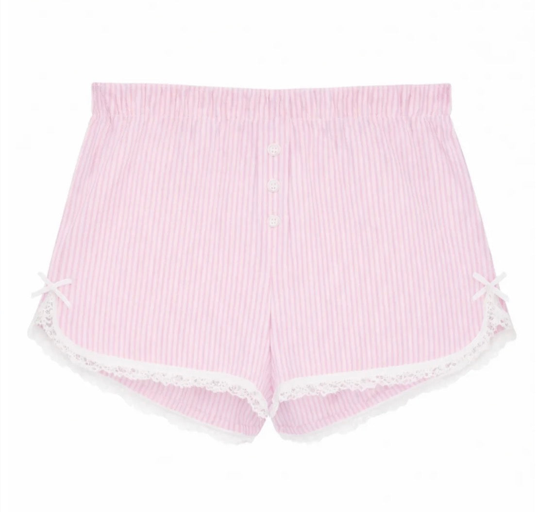 Katie J - Tween Caprice Shorts, Ballet Pink/White