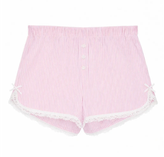 Katie J - Tween Caprice Shorts, Ballet Pink/White