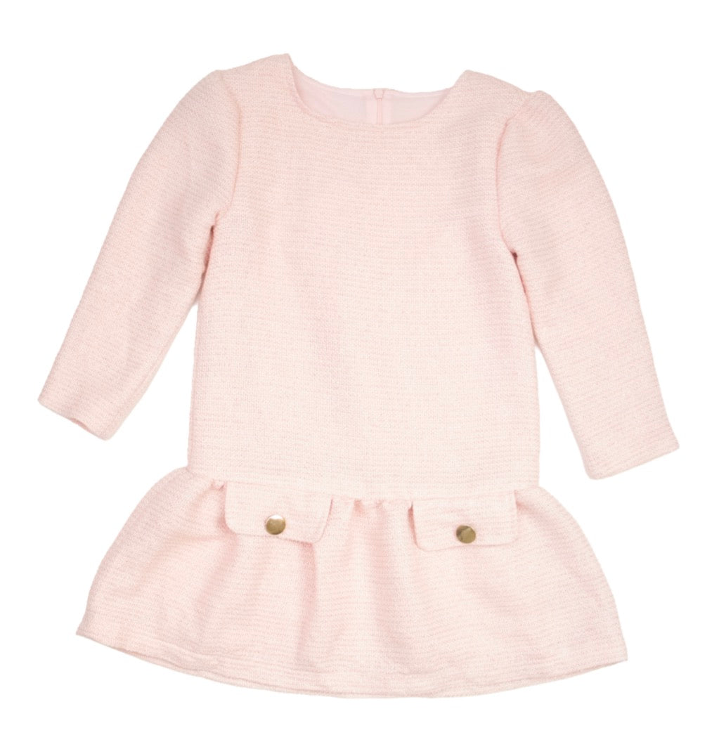 Appaman - Long Sleeve Drop Waist Dress, Pink