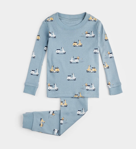 Vespa Blue Pajama Set