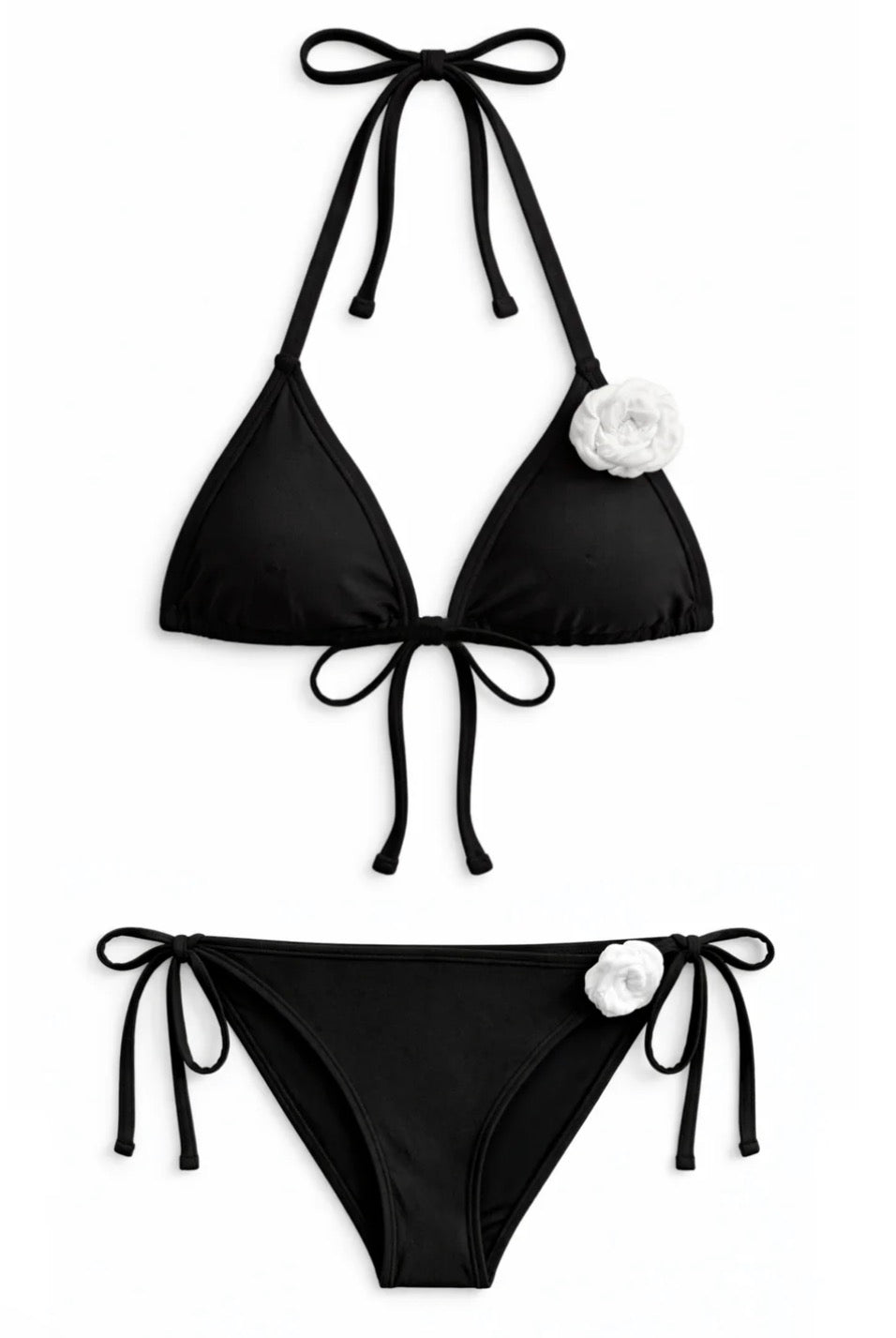 Katie J - Tween Moana Bikini, Black/White