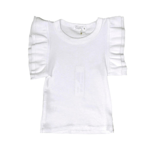 COZII Kids White Roll BTM Legging Set |  LeTank NYC