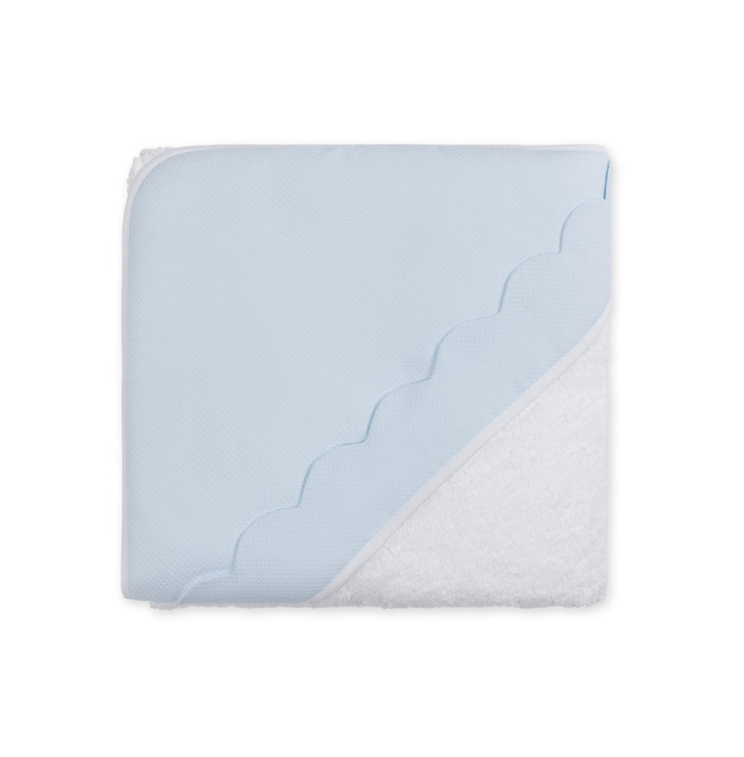Baby GI - Hooded Bathtowel W/ Pique Hood, Blue
