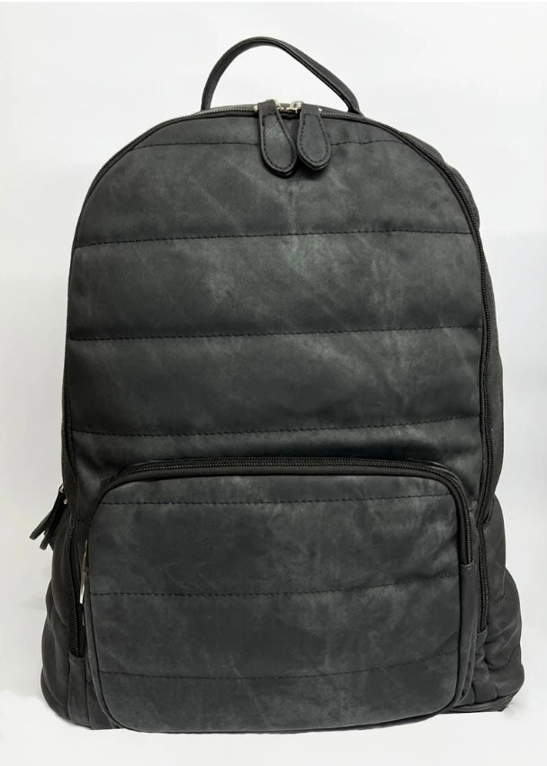 Bari Lynn - Distressed Backpack, Black
