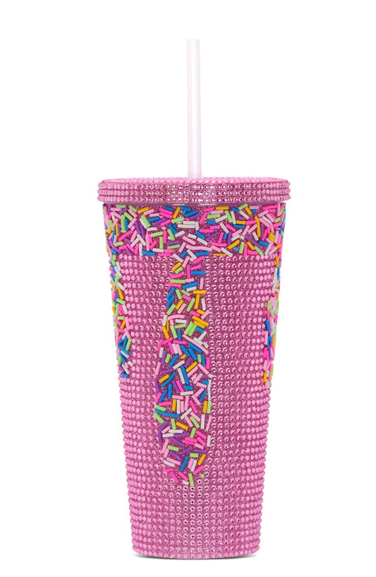 Iscream sprinkle sparkle tumbler