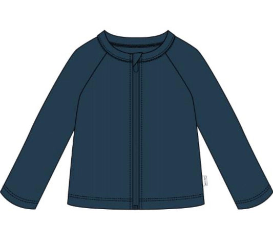 Petite Lem - Long Sleeve Knit Rashguard, Navy
