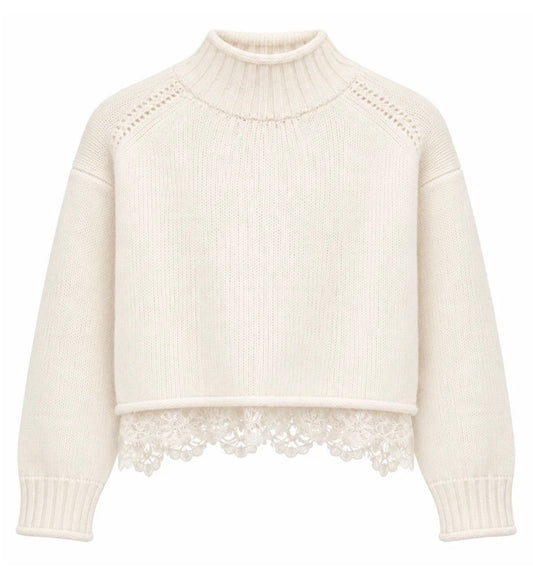 Katie J - Tween Reid Sweater, Cream