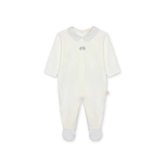 Baby GI - Nursery Footie, Ivory & Blue
