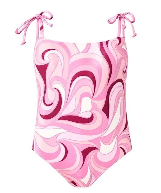 Marino - Vivi One Piece Swimsuit, Pink Groovy